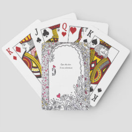 ​New Beginnings: Whimsical Floral Garden Door トランプ