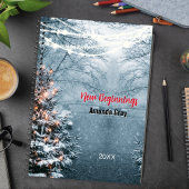 New beginnings woodland white tree custom large ノートブック