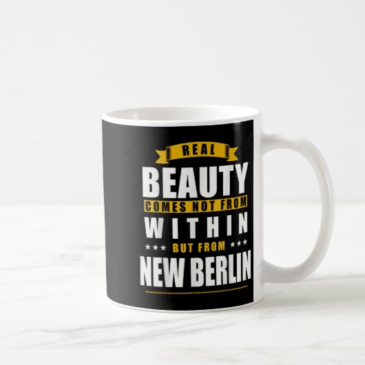 New Berlin - Funny D City Gift  コーヒーマグカップ (右)
