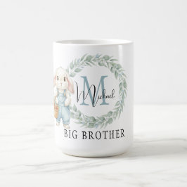 New Big Brother Gift Watercolor Rabbit Ceramic コーヒーマグカップ