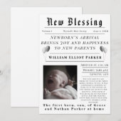 New Blessing Birth Announcement 案内状 (正面/裏面)