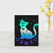 New Blue Gay Male Mlm Pride Flag, Astrology Cat  カード (黄色い花)