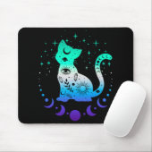 New Blue Gay Male Mlm Pride Flag, Astrology Cat  マウスパッド (マウス)