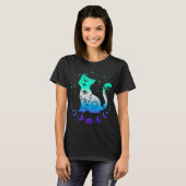 New Blue Gay Male Mlm Pride Flag, Astrology Cat  Tシャツ (正面フル)