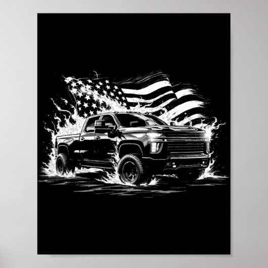 New Body Style Silverado Truck 2500 Crew Cab Patri ポスター (正面)