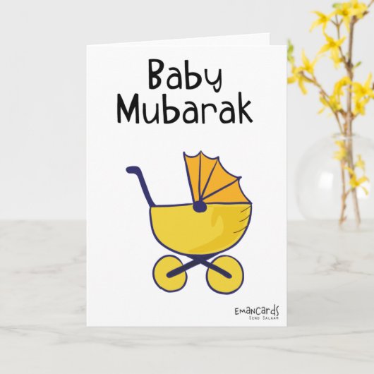 New Born - Yellow Cradle カード (黄色い花)