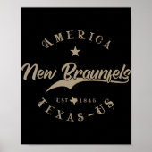 New Braunfels Tx Texas  ポスター (正面)