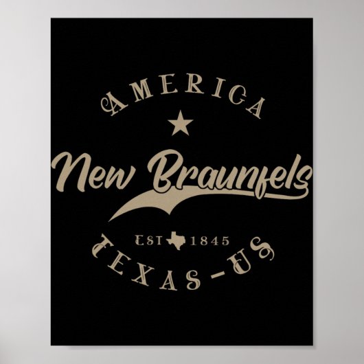 New Braunfels Tx Texas  ポスター (正面)