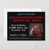 NEW Brigitte Belton Day招待状by RoseWrites インビテーションポストカード (正面/裏面)