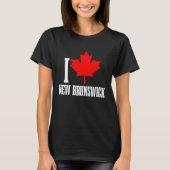 New Brunswick Canada Maple Leaf Canadian Flag Prid Tシャツ (正面)