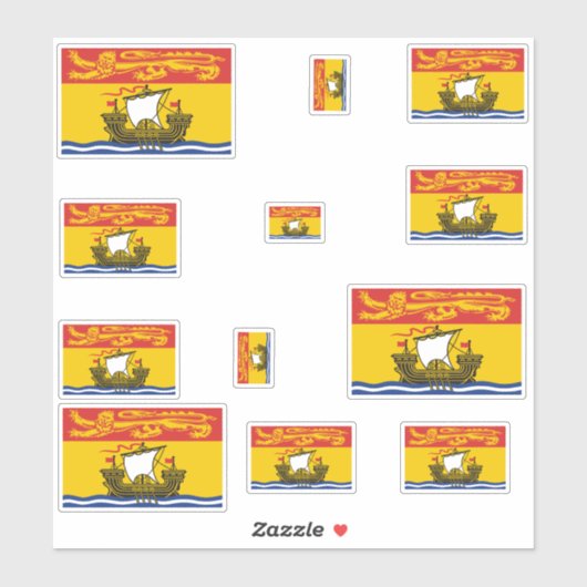 New Brunswick Flagsグラフィック シール (シート)