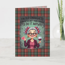 New Brunswick Provincial Tartan Humorous Birthday カード