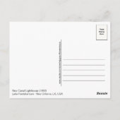 New Canal Lighthouse New Orleans LA USA Postcard ポストカード (裏面)