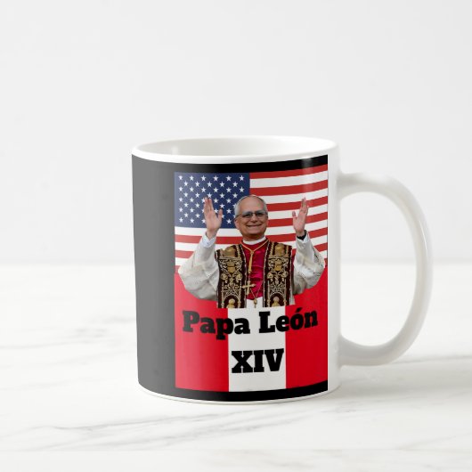 New Catholic Pe Leo Xiv Papa León Peru U.s.a. Conn コーヒーマグカップ (右)