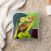 New Cham On The Block—Jackson’s Chameleon  クッション (ブランケット)