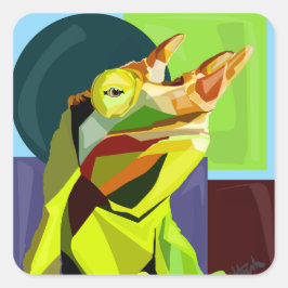 New Cham On The Block—Jackson’s Chameleon  スクエアシール