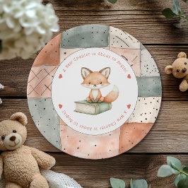 New Chapterが始まるStorybook Baby Shower ペーパープレート