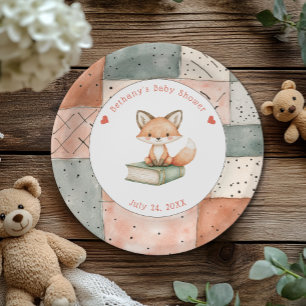 New Chapterが始まるStorybook Baby Shower ペーパープレート