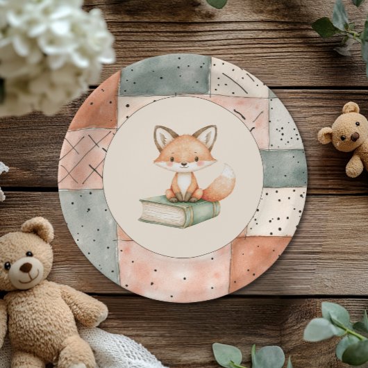 New Chapterが始まるStorybook Baby Shower ペーパープレート