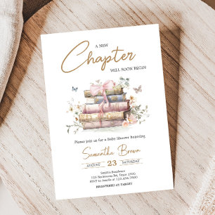 New Chapterが始まるStorybook Baby Shower 招待状