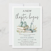 New Chapterが始まるStorybook Boy Baby Shower 招待状 (正面)
