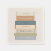 New Chapterストーリーブックオーベビーシャワー スタンダードカクテルナプキン (正面)