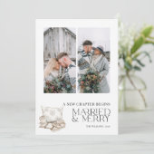 New Chapter 結婚した Winter Snowflake 2メリー Photo シーズンカード (スタンド正面)