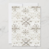 New Chapter 結婚した Winter Snowflake 3メリー Photo シーズンカード (裏面)