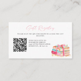 New Chapter Baby Shower Gift Registry QR Book エンクロージャーカード