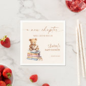New Chapter Baby Shower Teddy Storybook スタンダードカクテルナプキン (インサイチュ)