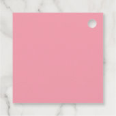 New Chapter Baby Shower Watercolor Pink Thank you フェイバータグ (裏面)