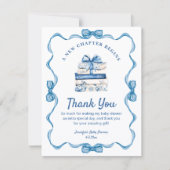 new chapter begins, blue ribbon books thank you ノートカード (正面)