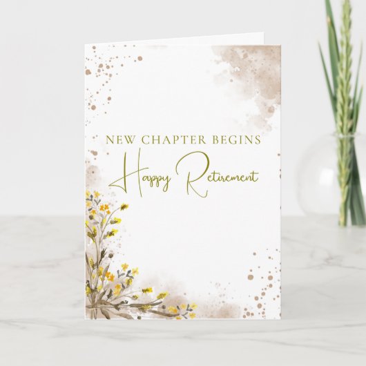New Chapter Begins Elegant Retirement Gift カード (正面)