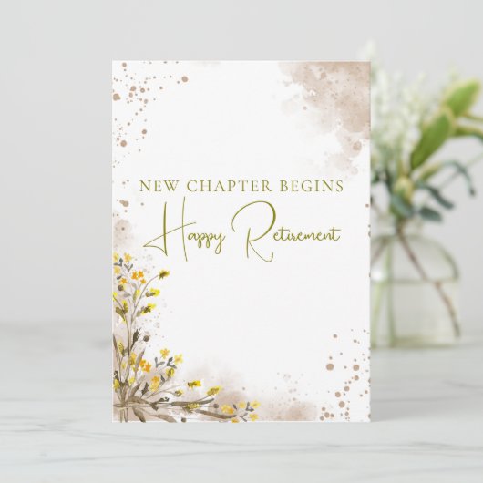 New Chapter Begins Elegant Retirement Gift カード (スタンド正面)