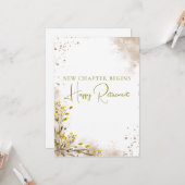 New Chapter Begins Elegant Retirement Gift カード (正面/裏面インサイチュ)