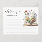 New Chapter Begins Floral Book Advice Card エンクロージャーカード (正面)