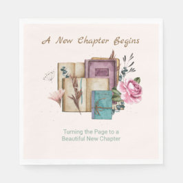 New Chapter Begins Floral New Beginnings スタンダードランチョンナプキン