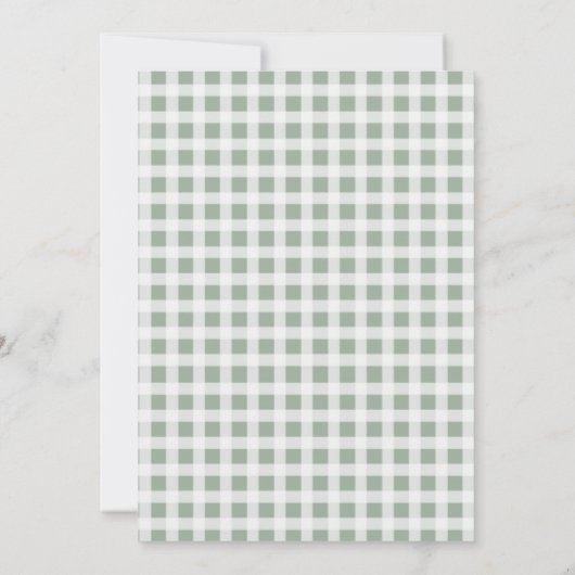 New Chapter Begins gender neutral Baby shower  招待状 (裏面)