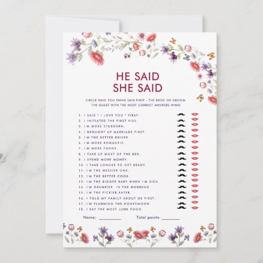 New Chapter Begins He Said She Said Bridal Shower (正面)