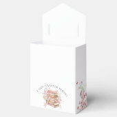 New Chapter Begins Pink Bow Baby Shower Favor Box フェイバーボックス (オープン)