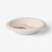 New Chapter Begins Romantic Book Theme Floral ペーパーボウル (傾斜あり)