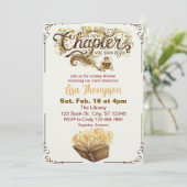 New Chapter Begins Soon, Golden Book Baby Shower 招待状 (スタンド正面)