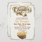 New Chapter Begins Soon, Golden Book Baby Shower 招待状 (正面/裏面)