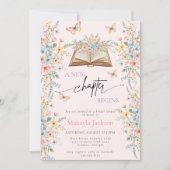 New Chapter Begins Storybook flowers Bridal Shower 招待状 (正面)