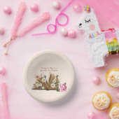 New Chapter Begins Turning the Page Floral  ペーパーボウル (パーティー)