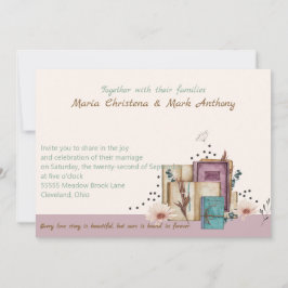 New Chapter Begins Wedding Invitation 招待状