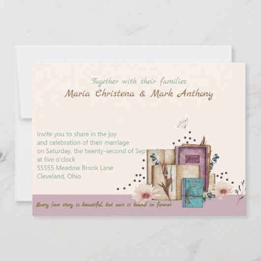 New Chapter Begins Wedding Invitation 招待状 (正面)