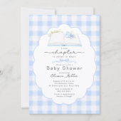 New Chapter Blue Book Baby Shower Invite 招待状 (正面)