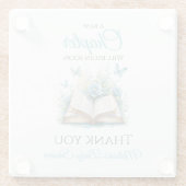 New Chapter Blue Boy Brunch StoryBook Baby Shower ガラスコースター (裏面)