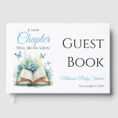 New Chapter Blue Boy Brunch StoryBook Baby Shower ゲストブック (正面)